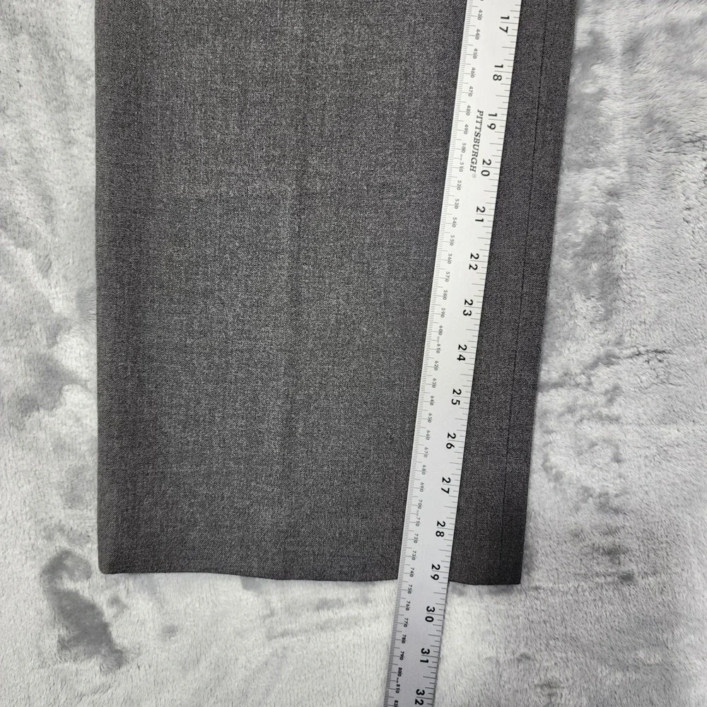 Charter Club Pants Womens 12 Gray‎ Katherine Fit Full Length High Rise Straight